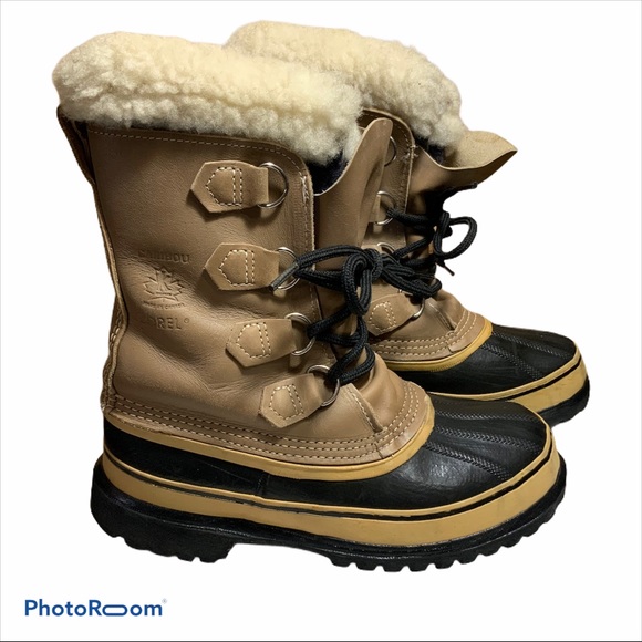 Sorel Caribou Snow Boots Size 8 women 6 men EUC - Picture 1 of 14